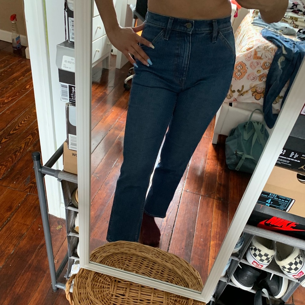 Blue mom jeans